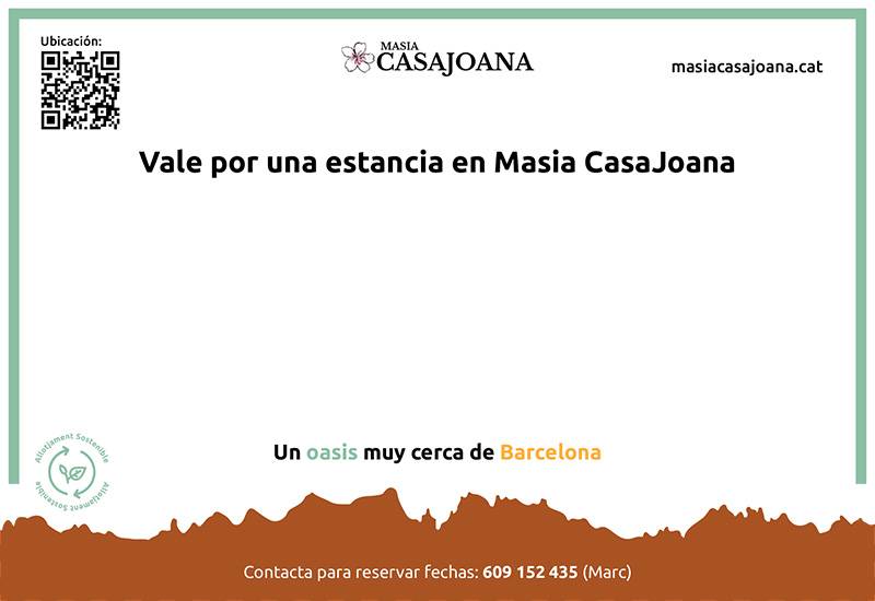 Vale por una estancia en Masia CasaJoana